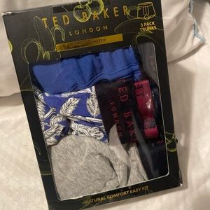 Ted baker London cotton stretch boxers trunk 3pack size Medium